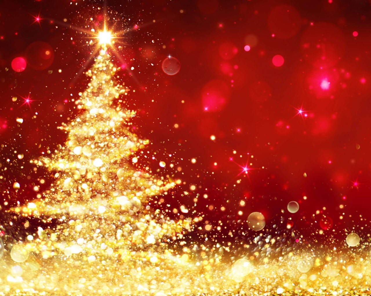 Fondo de pantalla Christmas Tree Backdrop 1280x1024