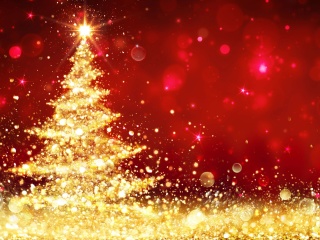 Fondo de pantalla Christmas Tree Backdrop 320x240