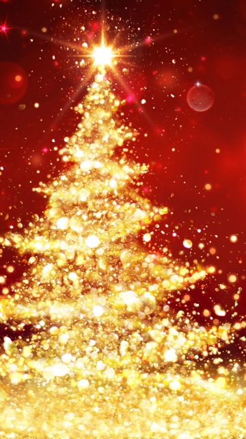 Fondo de pantalla Christmas Tree Backdrop 360x640