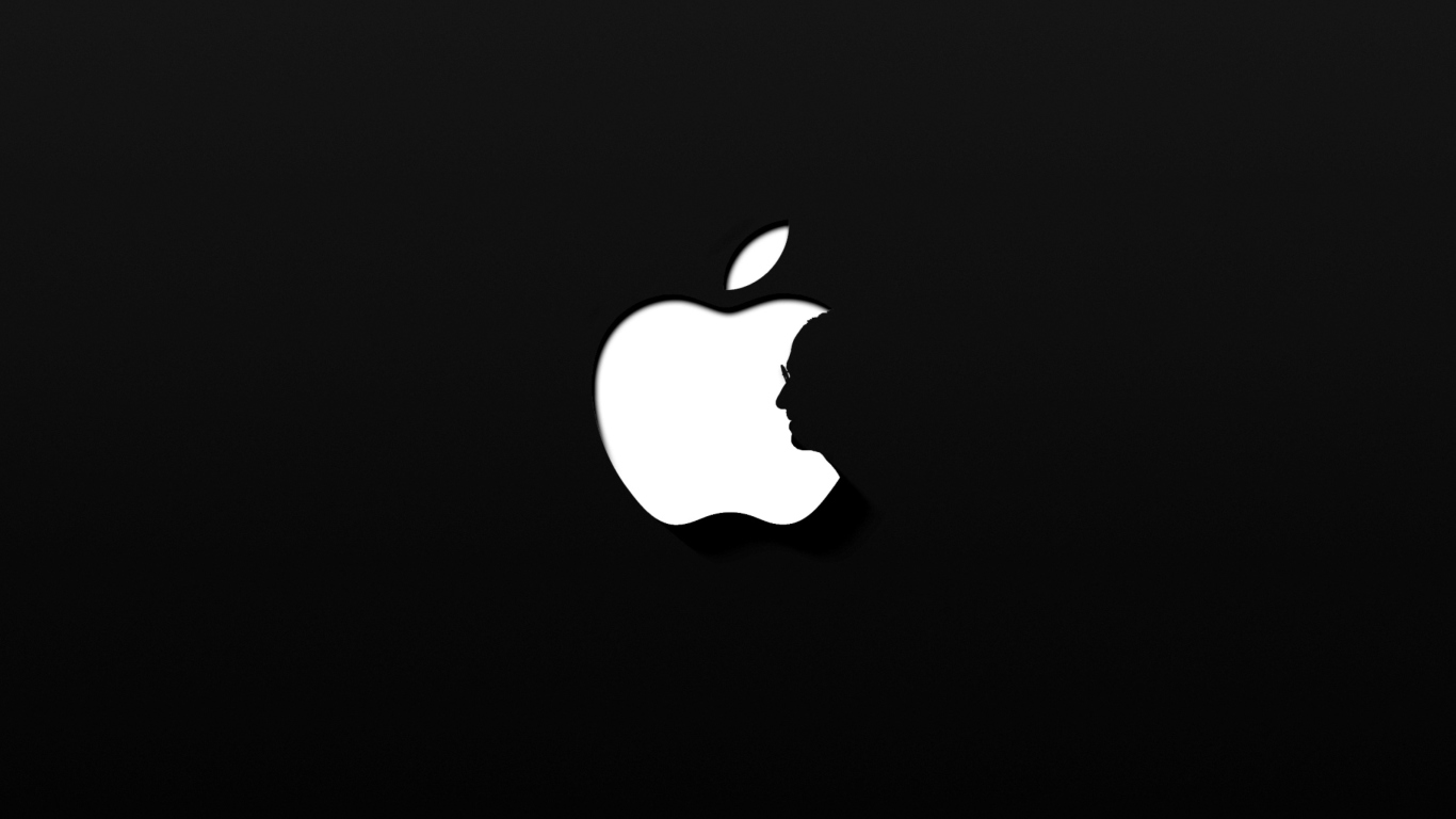 Fondo de pantalla Apple And Steve Jobs 1366x768