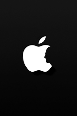 Das Apple And Steve Jobs Wallpaper 320x480
