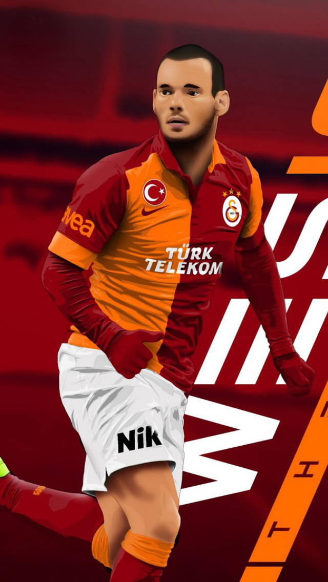 Das Wesley Sneijder Wallpaper 640x1136