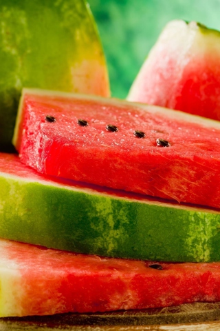 Das Sweet Red Watermelon Wallpaper 320x480