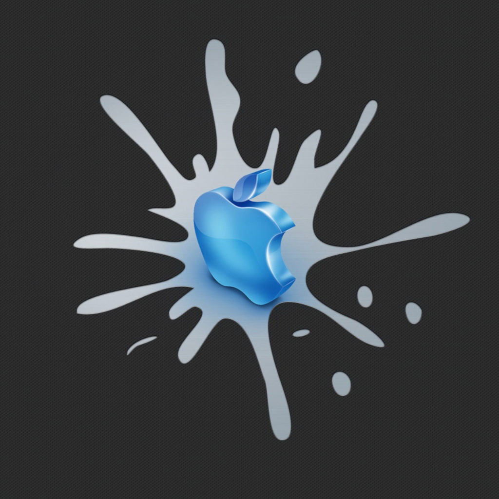 Blue Apple Logo wallpaper 1024x1024