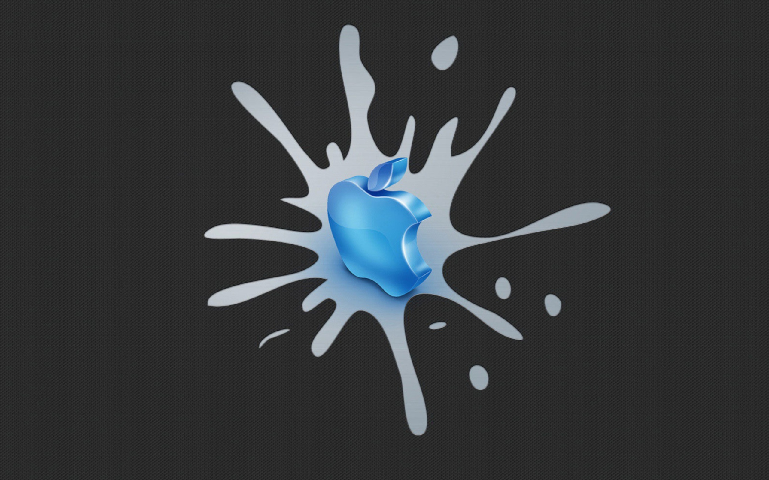 Fondo de pantalla Blue Apple Logo 2560x1600