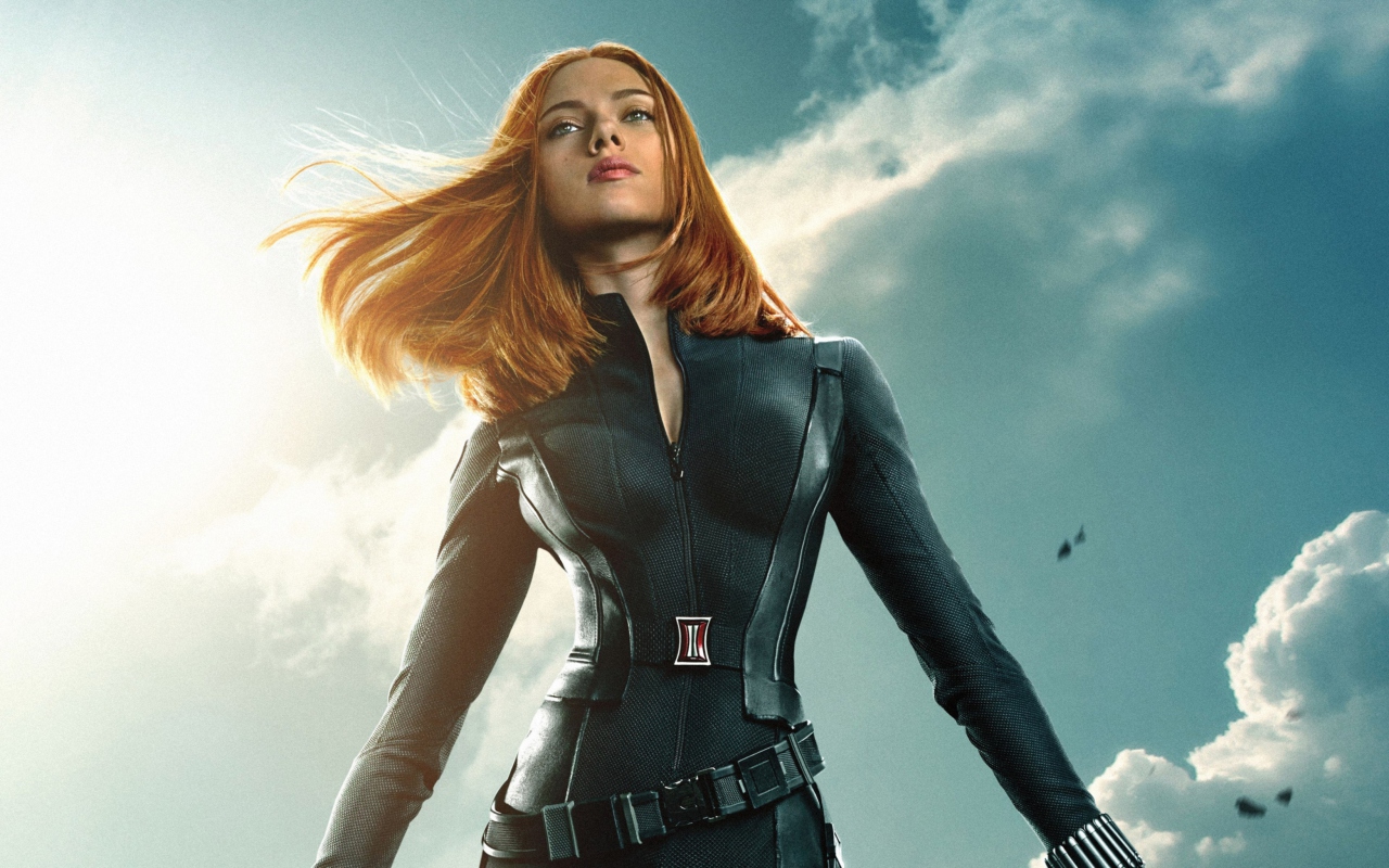 Fondo de pantalla Black Widow Captain America The Winter Soldier 1280x800