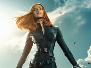 Black Widow Captain America The Winter Soldier wallpaper 320x240