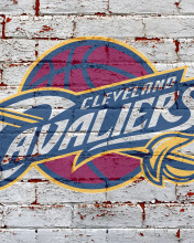 Das Cleveland Cavaliers NBA Basketball Team Wallpaper 176x220