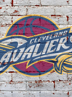 Das Cleveland Cavaliers NBA Basketball Team Wallpaper 240x320