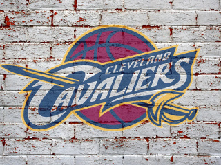 Обои Cleveland Cavaliers NBA Basketball Team 320x240