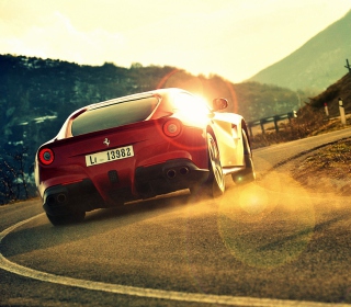 Ferrari F12 Berlinetta At Sunset Wallpaper for Samsung Breeze B209