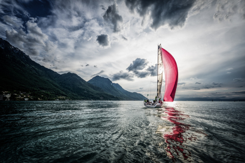 Das Pink Sail Wallpaper 480x320