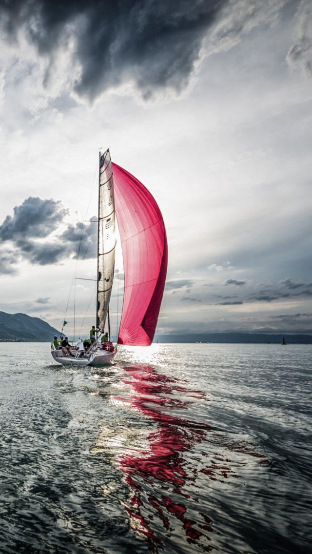 Das Pink Sail Wallpaper 640x1136