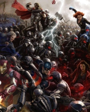 Das Avengers: Age of Ultron Wallpaper 176x220