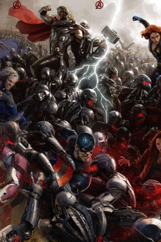 Das Avengers: Age of Ultron Wallpaper 320x480