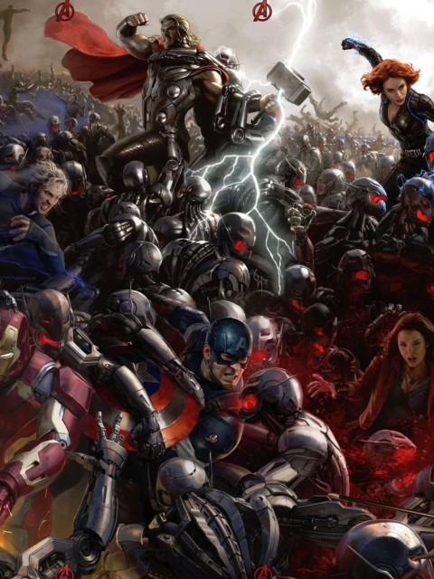 Das Avengers: Age of Ultron Wallpaper 480x640