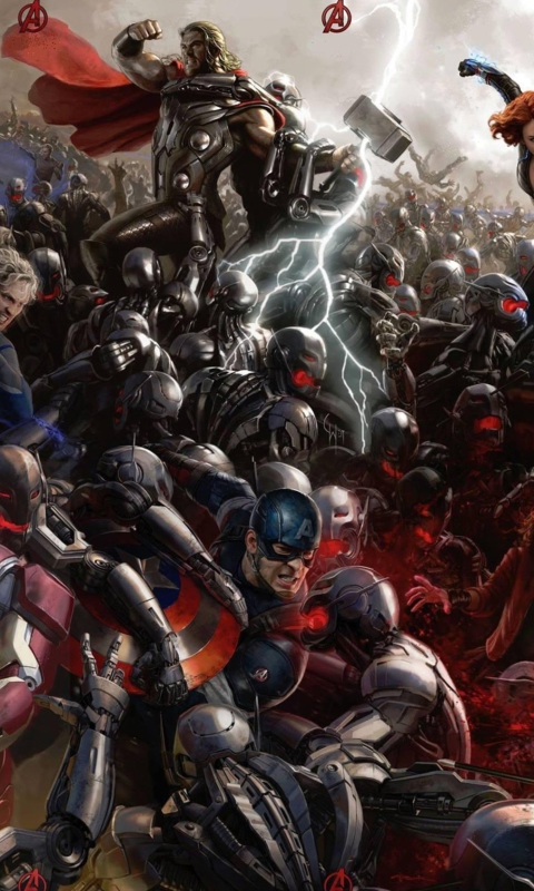 Das Avengers: Age of Ultron Wallpaper 480x800