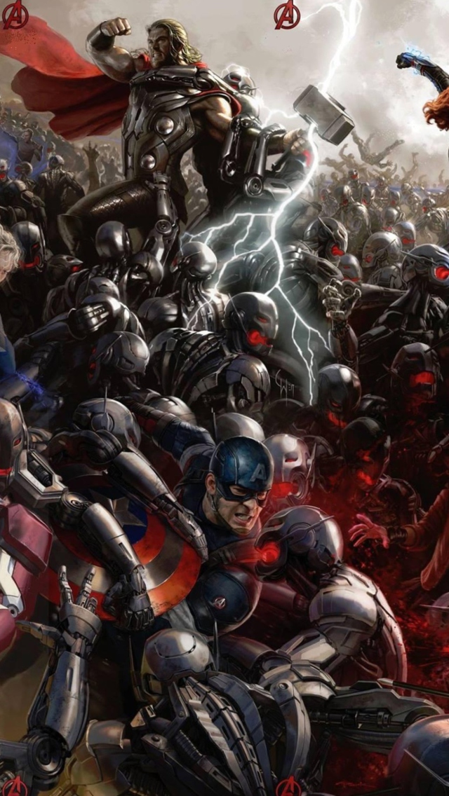Das Avengers: Age of Ultron Wallpaper 640x1136