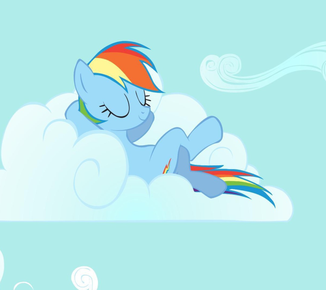 Fondo de pantalla My Little Pony Friendship is Magic on Cloud 1080x960