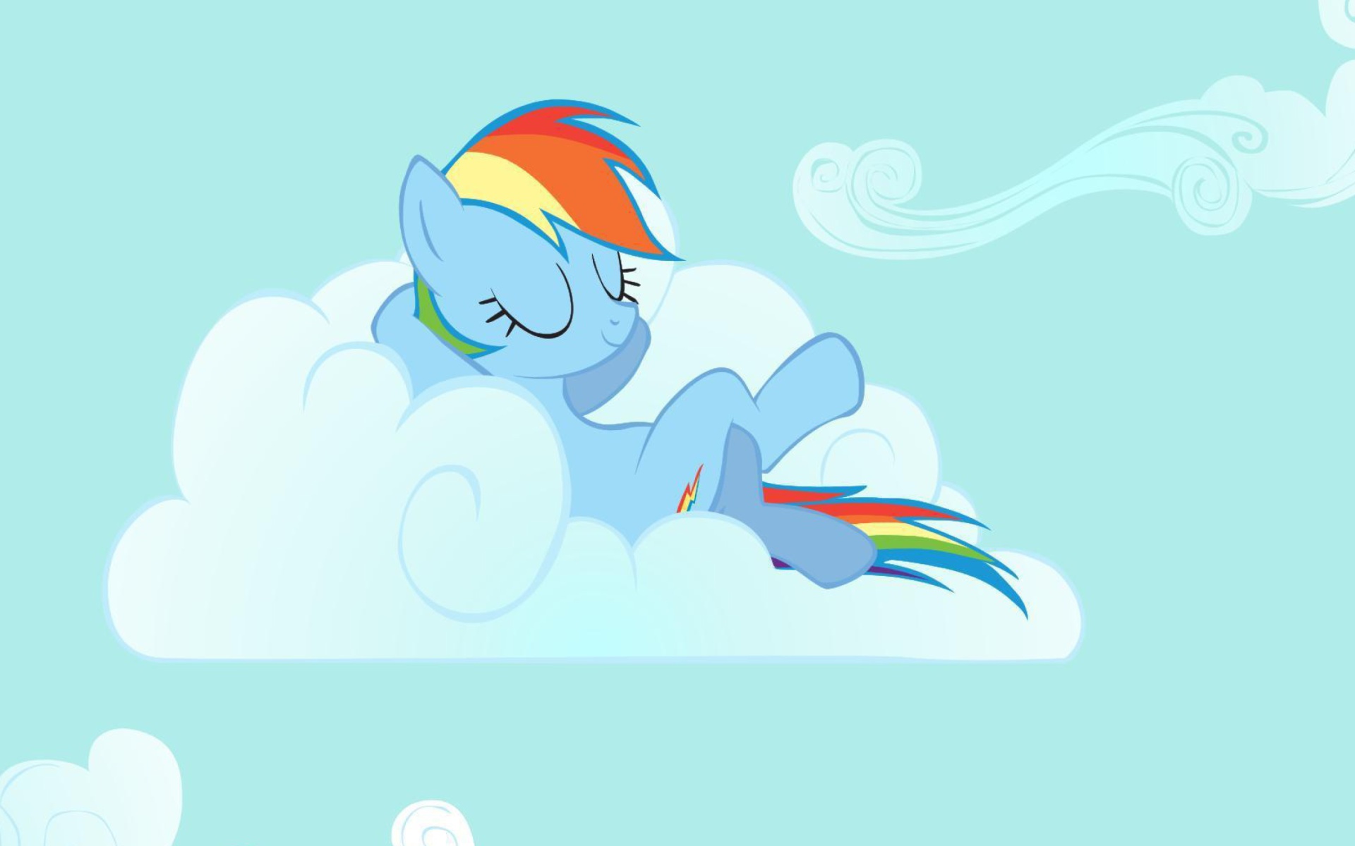 Das My Little Pony Friendship is Magic on Cloud Wallpaper 1920x1200