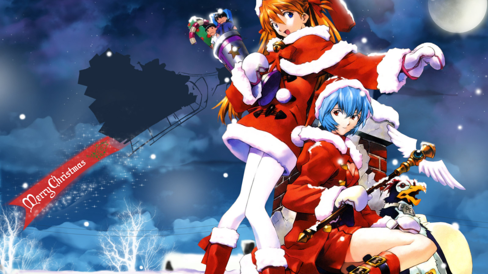 Обои Cute Anime Christmas 1600x900