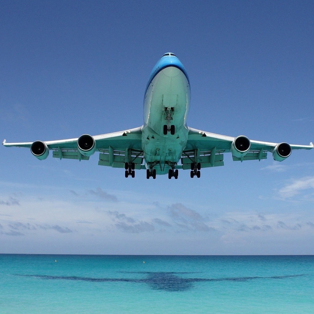 Fondo de pantalla Boeing 747 in St Maarten Extreme Airport 1024x1024