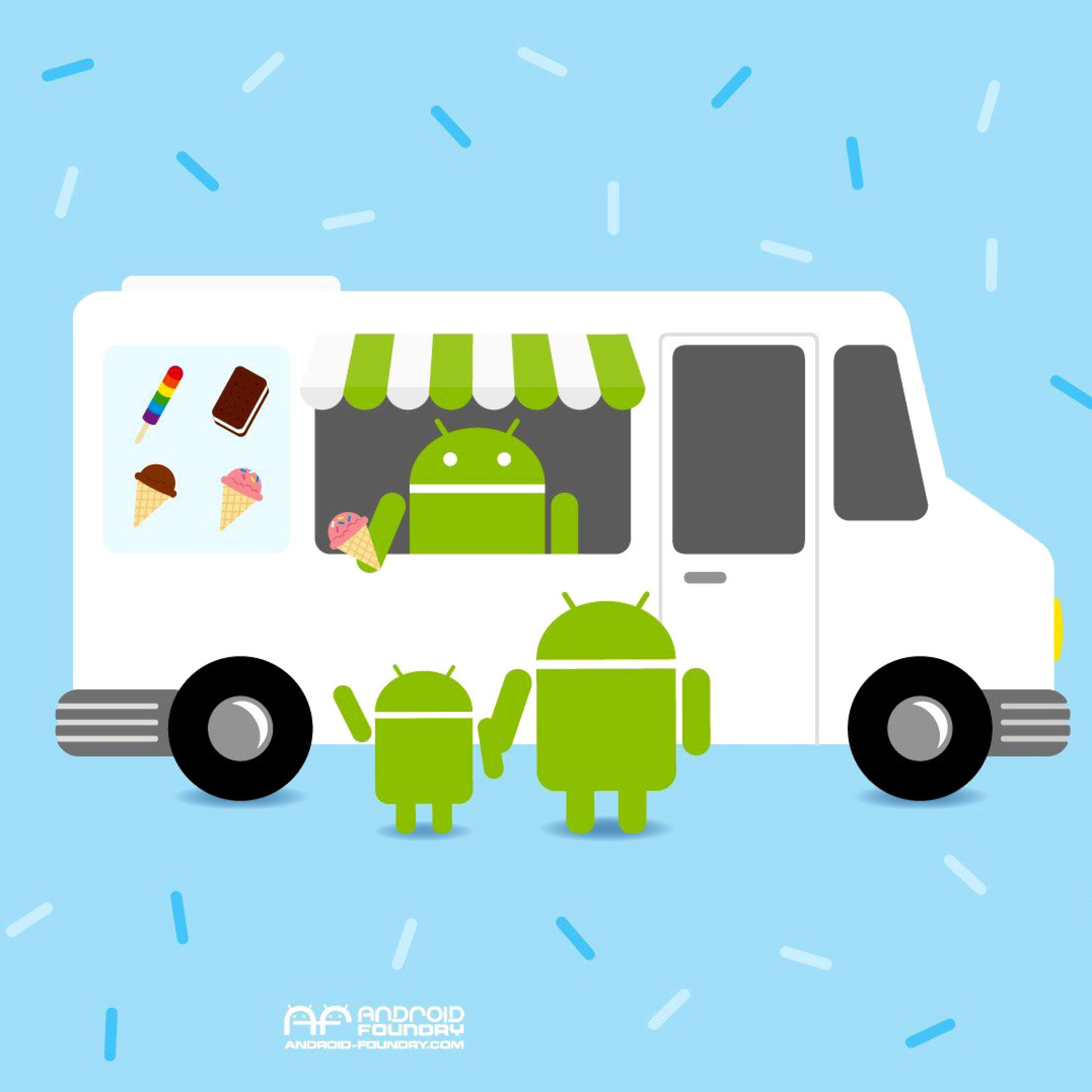 Das Android Ice Cream Sandwich Wallpaper 2048x2048