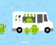 Обои Android Ice Cream Sandwich 220x176