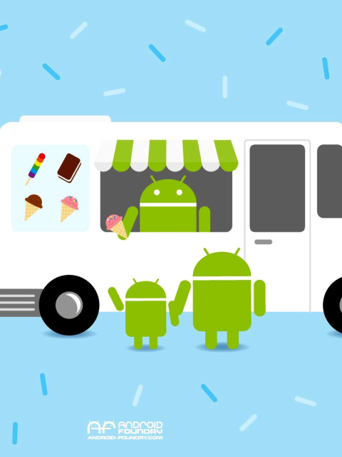 Das Android Ice Cream Sandwich Wallpaper 480x640