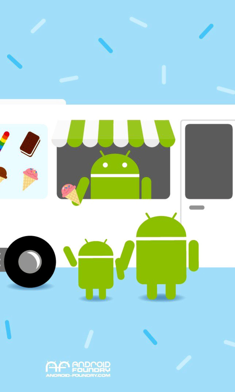 Das Android Ice Cream Sandwich Wallpaper 768x1280
