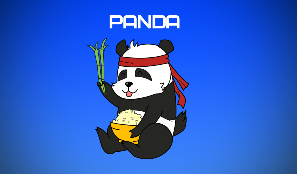 Fondo de pantalla Cool Panda Illustration 1024x600