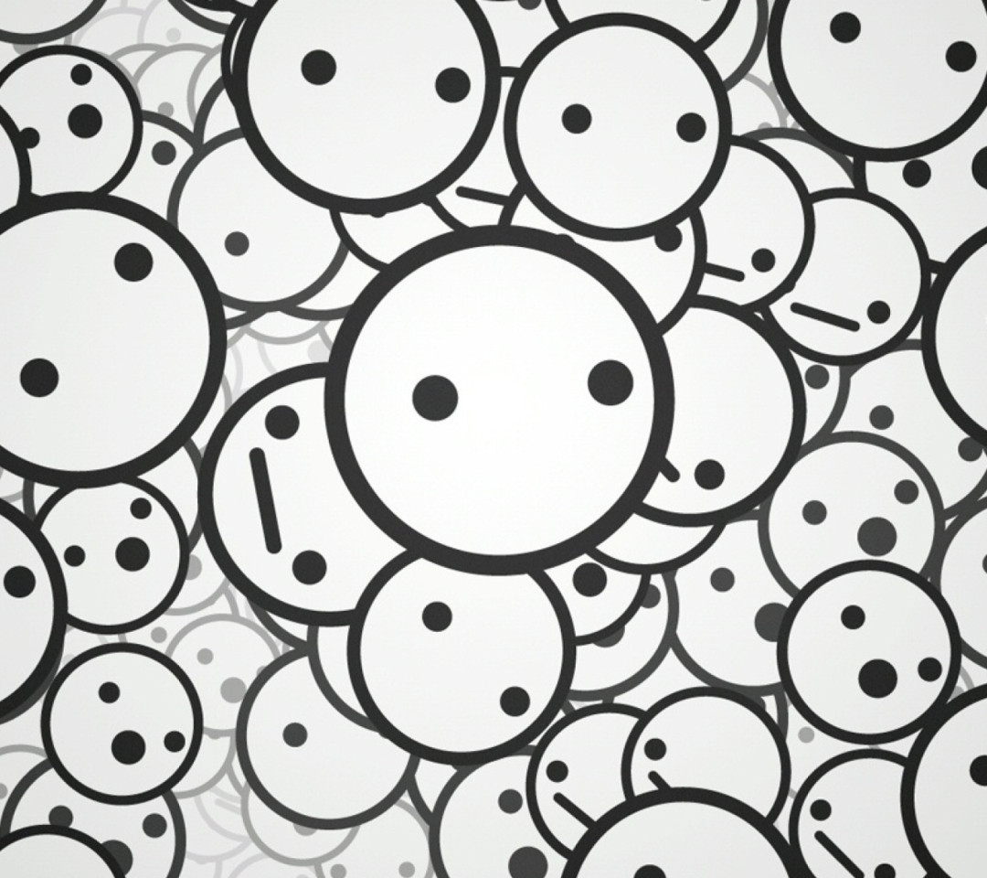 Circle Faces wallpaper 1080x960
