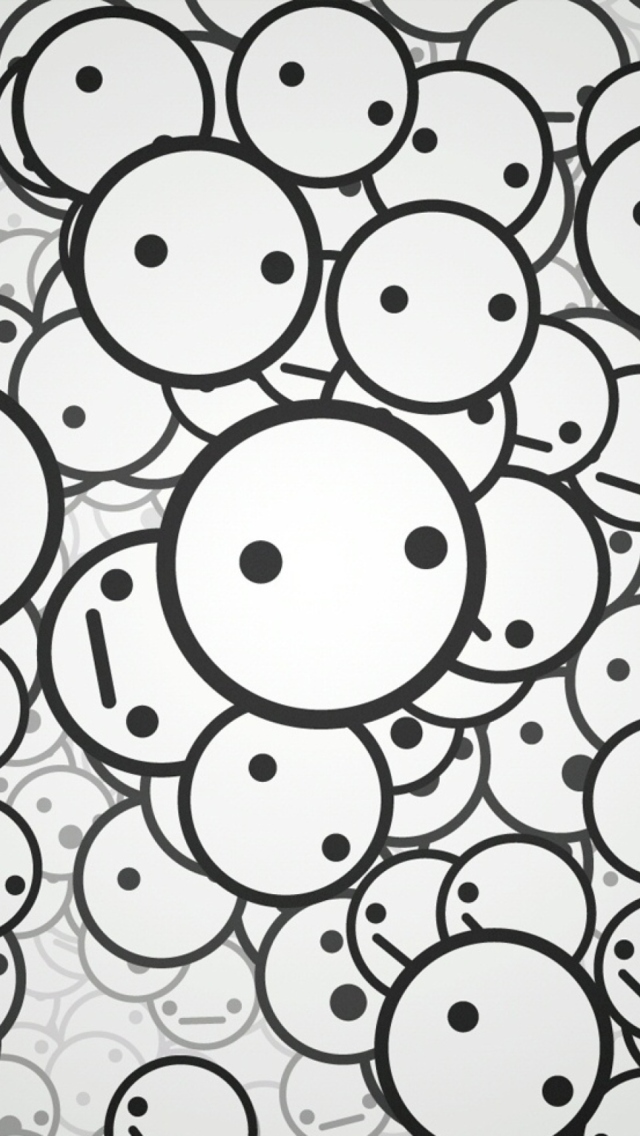 Fondo de pantalla Circle Faces 640x1136