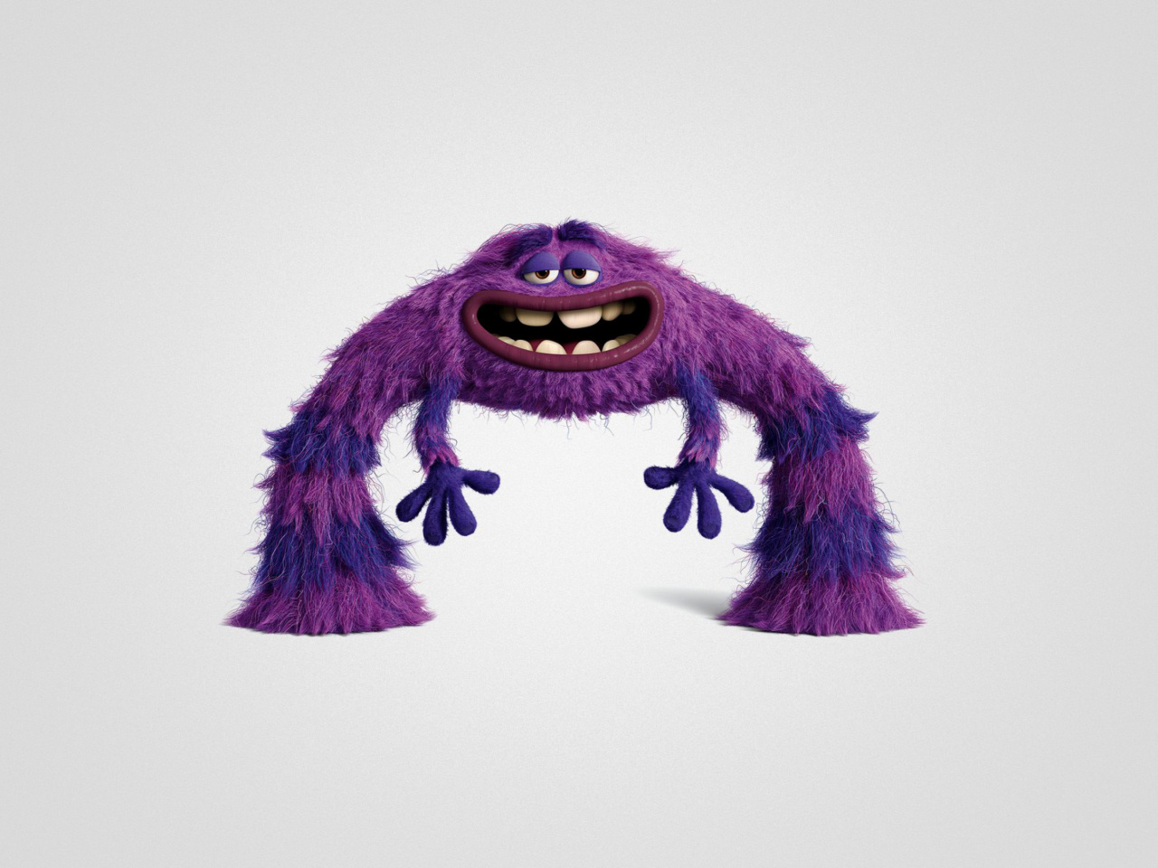 Sfondi Monsters University, Art, Purple Furry Monster 1280x960
