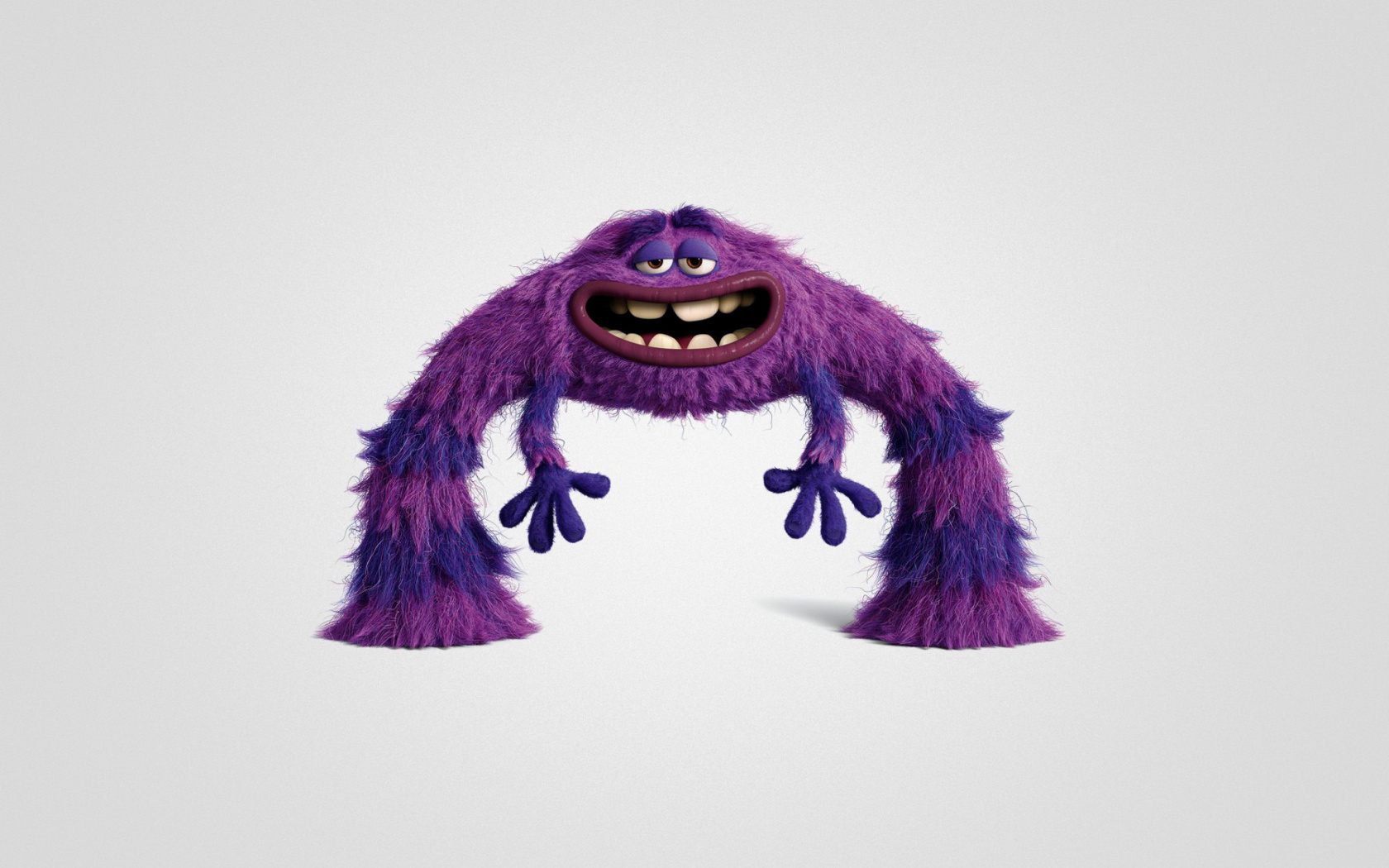 Fondo de pantalla Monsters University, Art, Purple Furry Monster 1680x1050