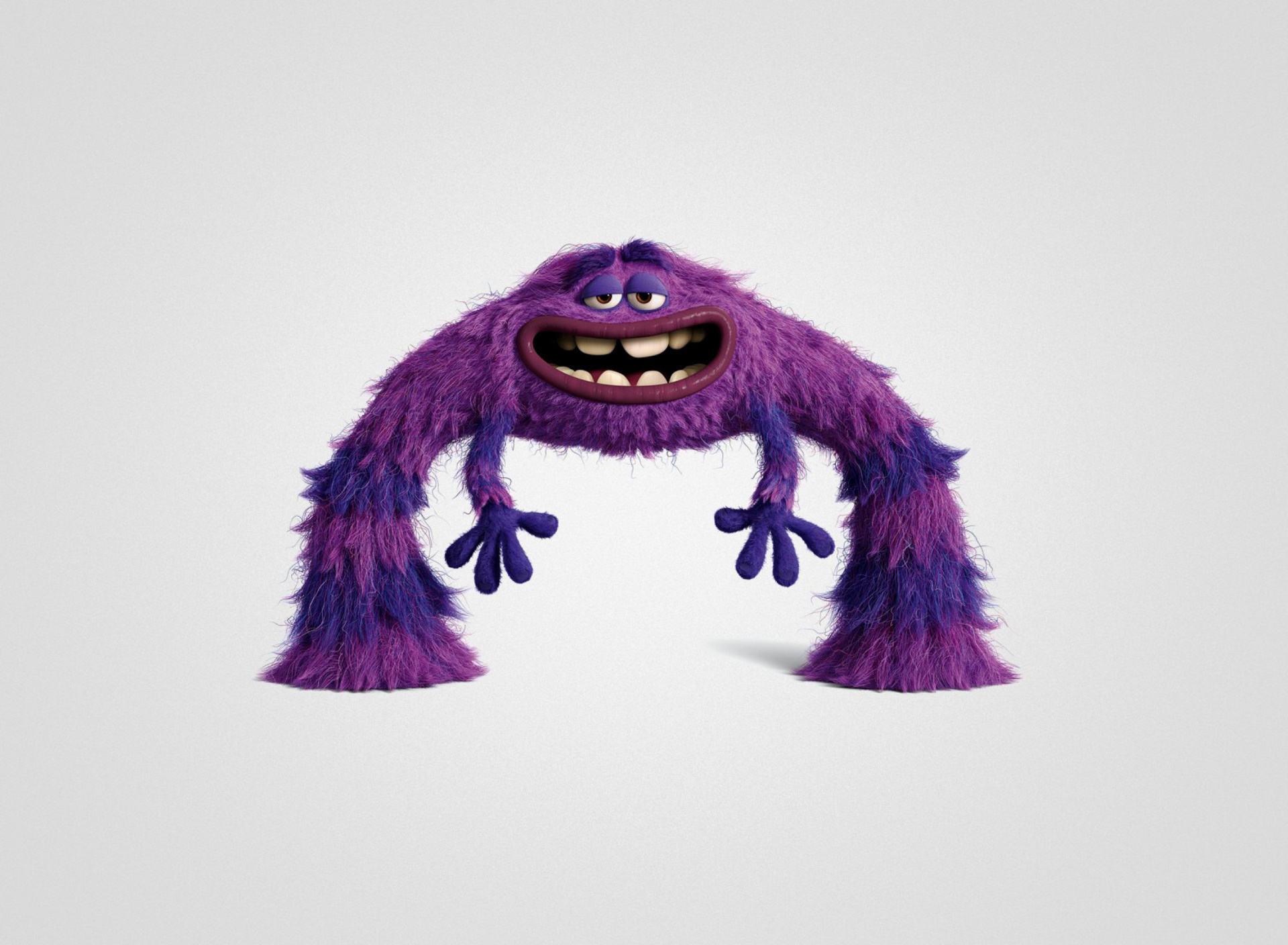 Sfondi Monsters University, Art, Purple Furry Monster 1920x1408