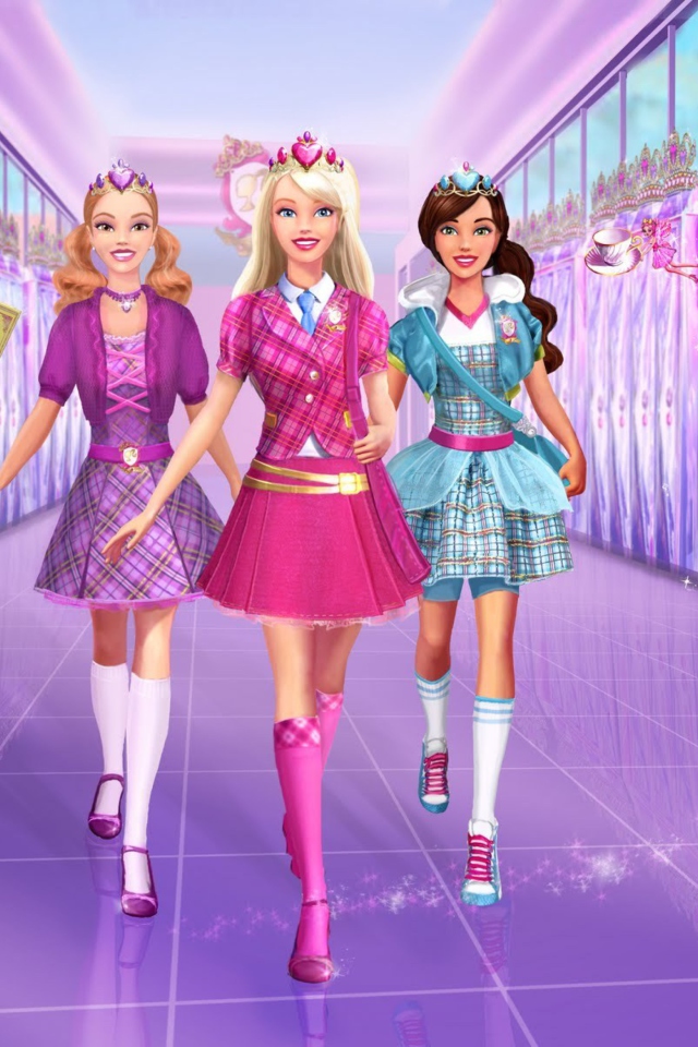 Fondo de pantalla Barbie Dolls 640x960