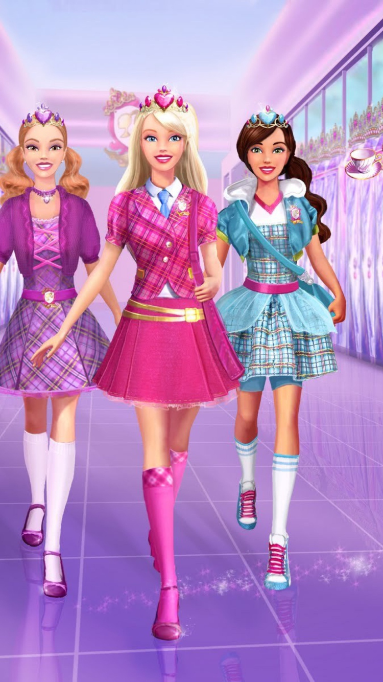 Fondo de pantalla Barbie Dolls 750x1334