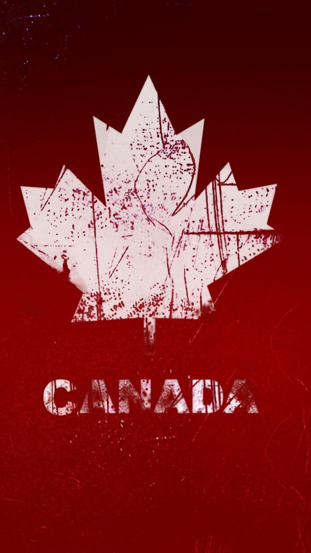 Fondo de pantalla Canada Maple Leaf 640x1136