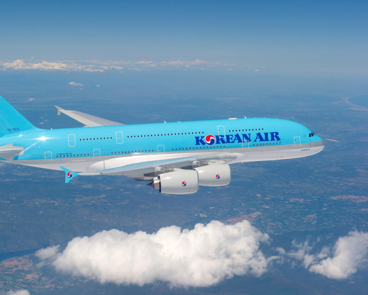 Korean Air flight Airbus screenshot #1 1280x1024