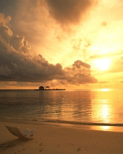 Beach Chair At Sunset screenshot #1 176x220