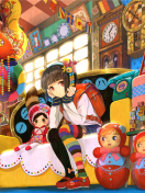 Sfondi Anime Girl In Shop 132x176