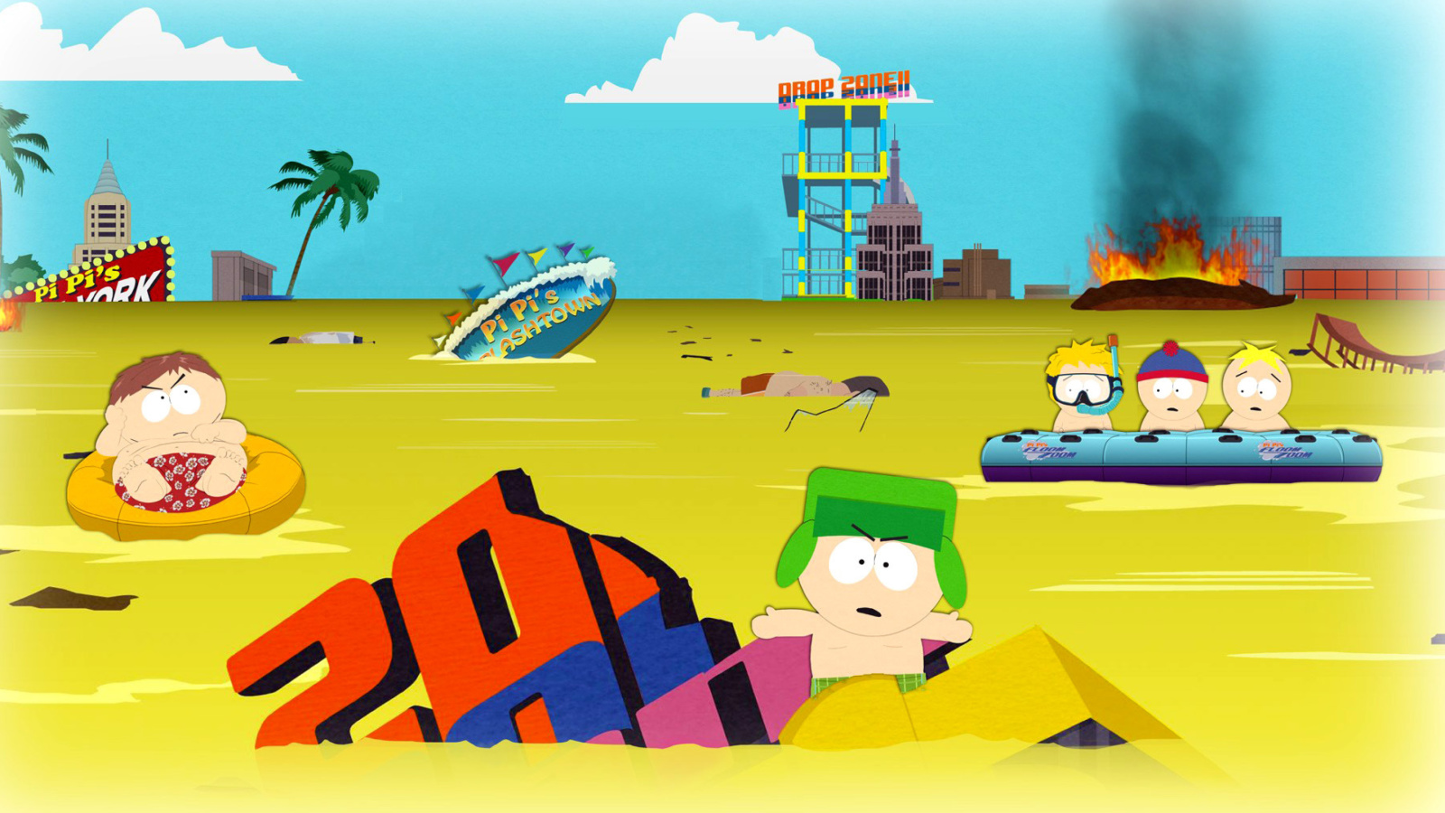 South Park, Stan, Kyle, Eric Cartman, Kenny McCormick wallpaper 1600x900
