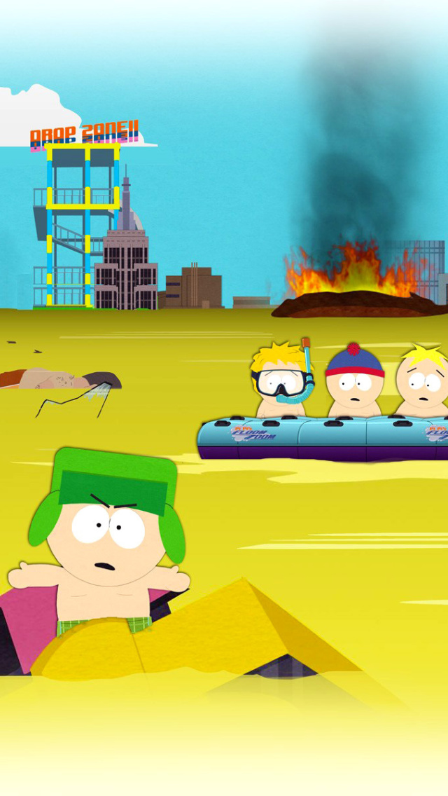 Das South Park, Stan, Kyle, Eric Cartman, Kenny McCormick Wallpaper 640x1136