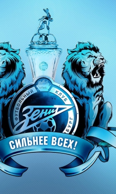 Das FC Zenit Saint Petersburg Wallpaper 240x400