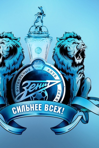 Das FC Zenit Saint Petersburg Wallpaper 320x480
