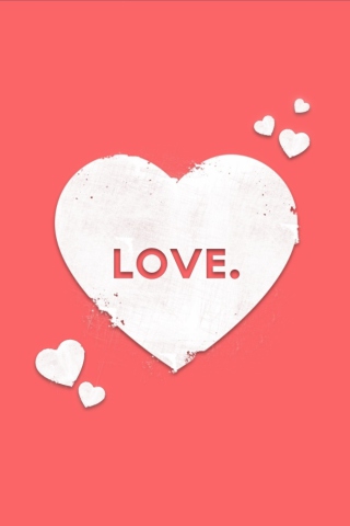 Das Love Heart Wallpaper 320x480