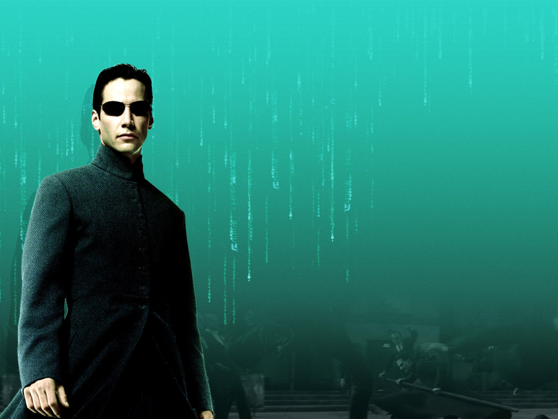 Das Thomas Anderson Neo in Matrix Wallpaper 1152x864