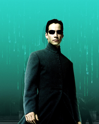 Kostenloses Thomas Anderson Neo in Matrix Wallpaper für iPhone 4