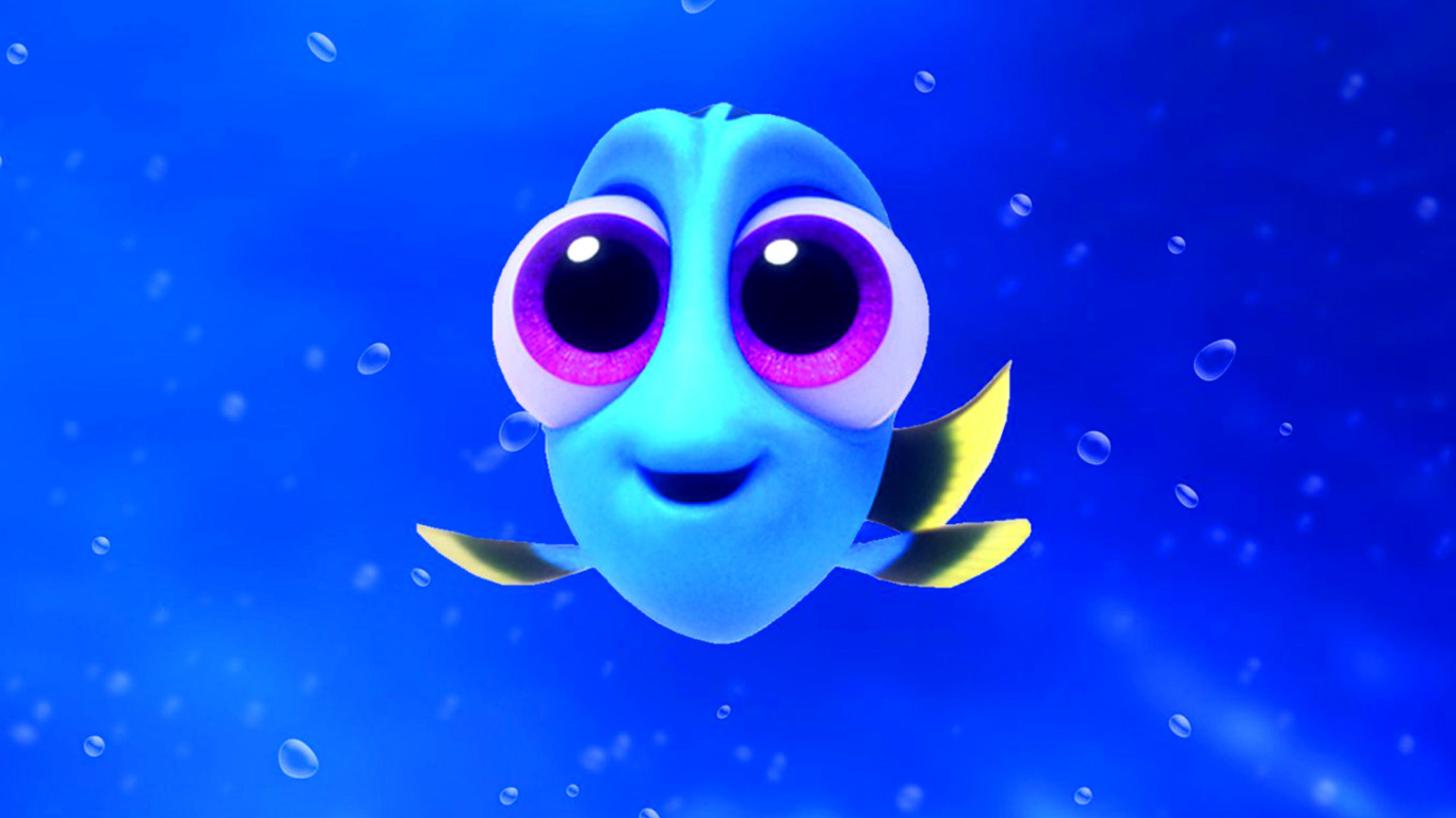 Fondo de pantalla Finding Dory 1366x768